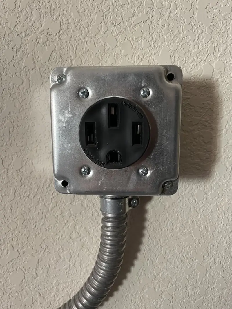 NEMA 14-50 outlet installed for Electrical Panel Upgrade in Hoover